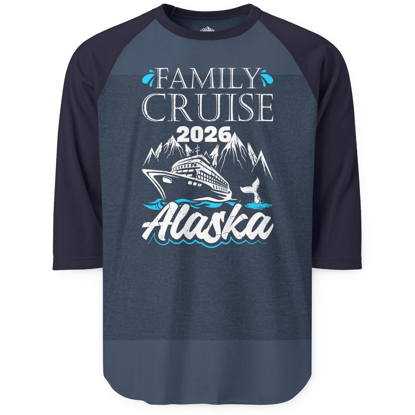 Alaska Family Cruise Shirt 3/4 Sleeve Raglan Shirt – Alaska Cruise Shirts