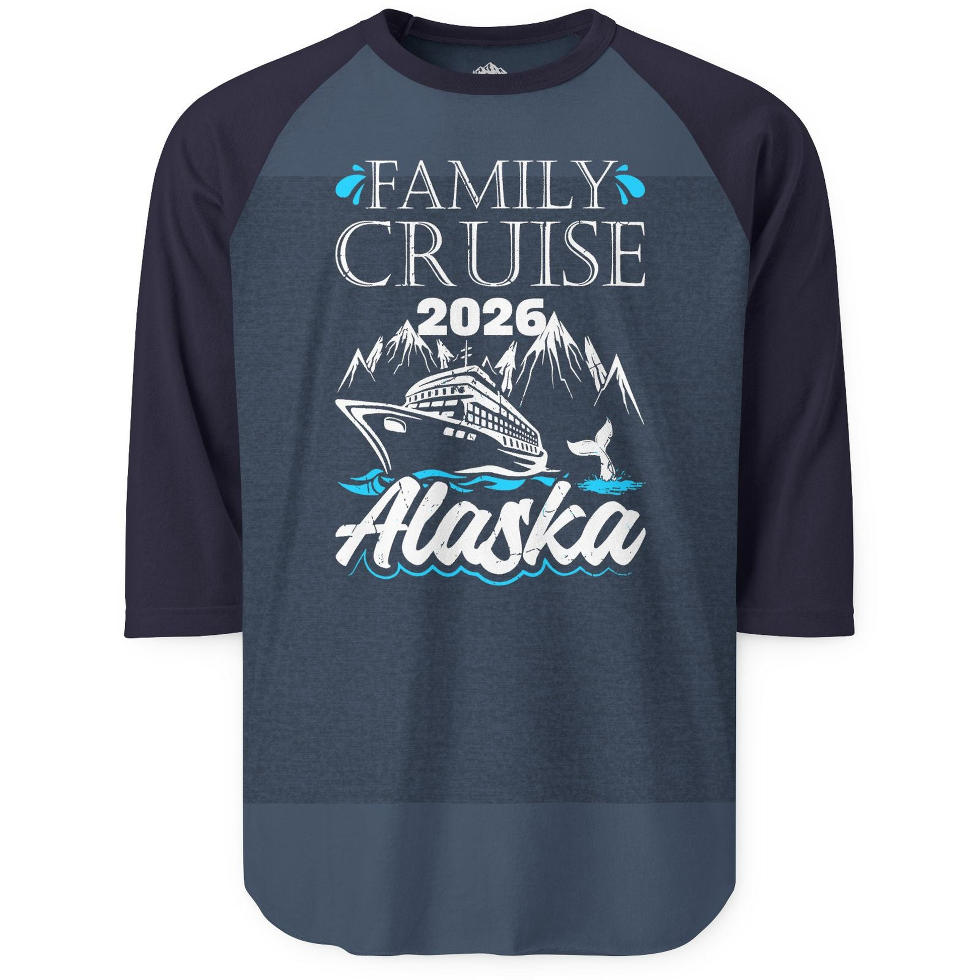 Alaska Family Cruise Shirt 3/4 Sleeve Raglan Shirt – Alaska Cruise Shirts