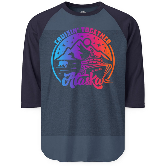 Alaska Cruise Shirt 3/4 Sleeve Raglan Shirt – Alaska Cruise Shirts