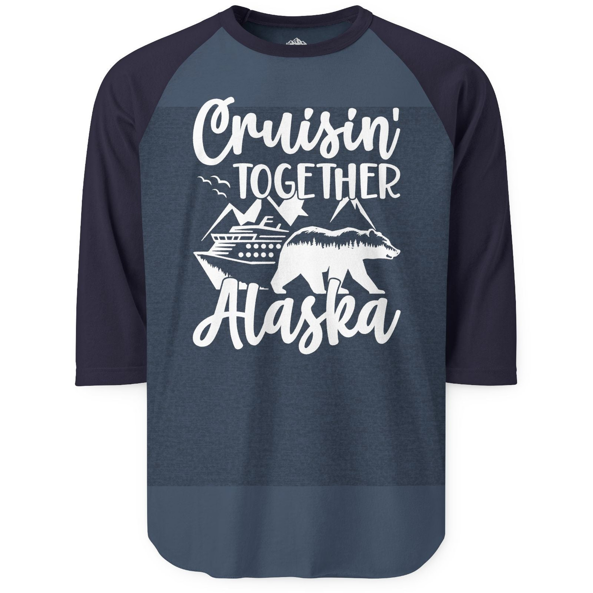 Alaska Cruise Adventure Shirt 3/4 Sleeve Raglan Shirt – Alaska Cruise Shirts