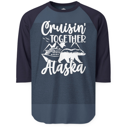 Alaska Cruise Adventure Shirt 3/4 Sleeve Raglan Shirt – Alaska Cruise Shirts