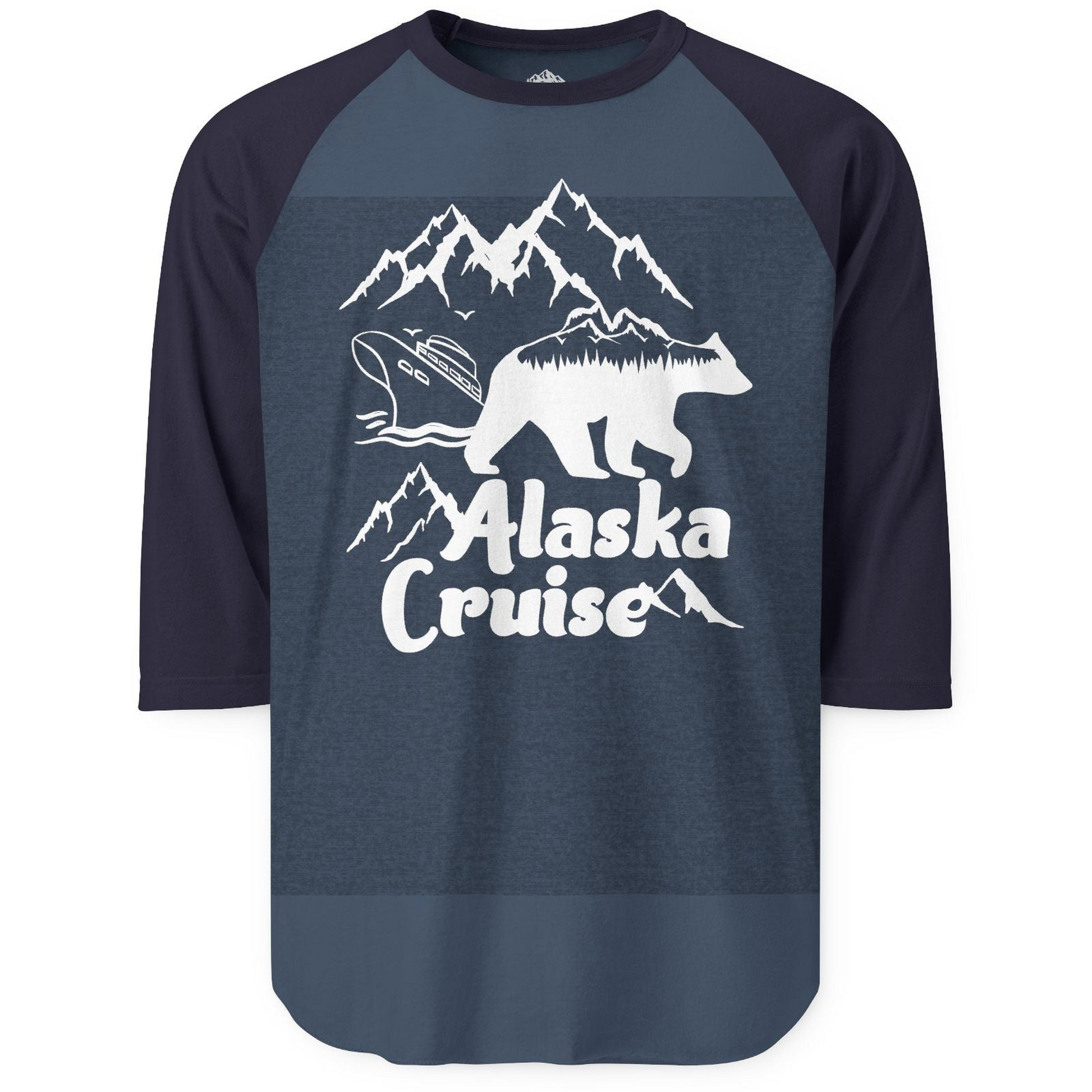 Alaska Cruise Shirt 3/4 Sleeve Raglan Shirt – Alaska Cruise Shirts