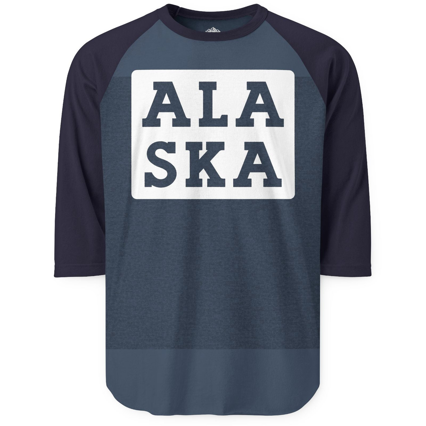 Bold Alaska Block Text Shirt 3/4 Sleeve Raglan Shirt – Alaska Cruise Shirts