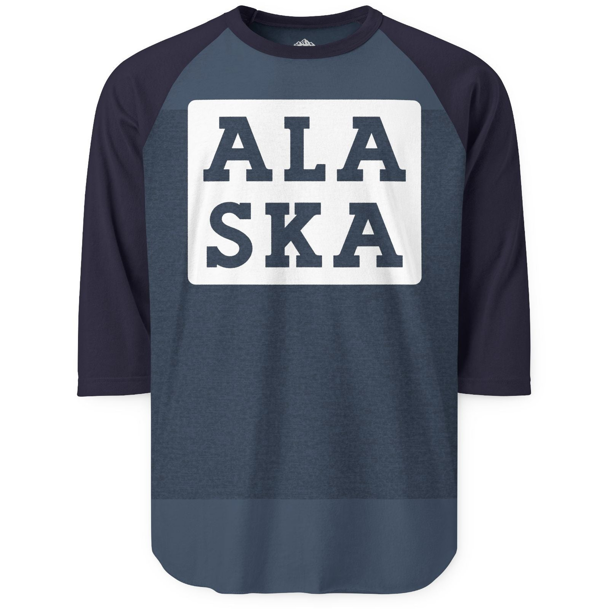 Bold Alaska Block Text Shirt 3/4 Sleeve Raglan Shirt – Alaska Cruise Shirts