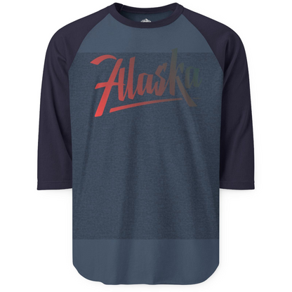 Alaska Script Wordmark Shirt 3/4 Sleeve Raglan Shirt – Alaska Cruise Shirts