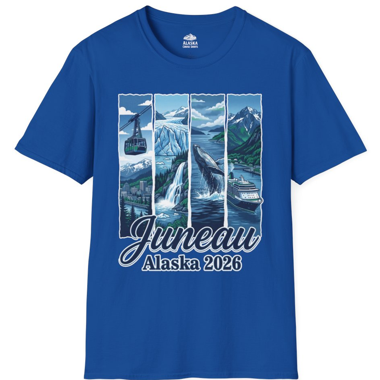 Juneau Alaska 2026 Cruise and Nature Souvenir Shirt – Royal – Alaska Cruise Shirts