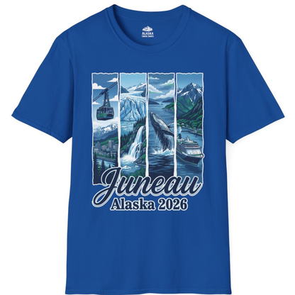 Juneau Alaska 2026 Cruise and Nature Souvenir Shirt – Royal – Alaska Cruise Shirts
