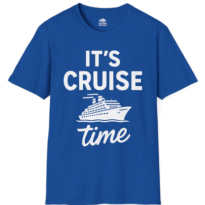 It’s Cruise Time Fun Graphic Cruise Shirt for Vacation Travelers – Royal – Alaska Cruise Shirts