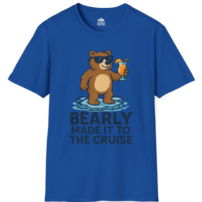 Bear Cruise Shirt - Funny Cartoon Bear With Sunglasses on Vacation – Royal – Alaska Cruise Shirts
