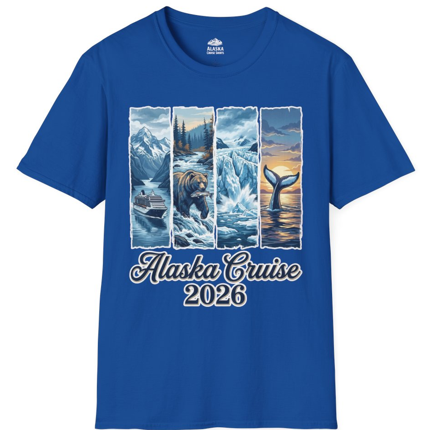 Alaska Cruise 2026 Scenic Wildlife Adventure Souvenir Shirt – Royal – Alaska Cruise Shirts
