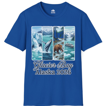 Glacier Bay Alaska 2026 Cruise Nature Wildlife Adventure Shirt – Royal – Alaska Cruise Shirts