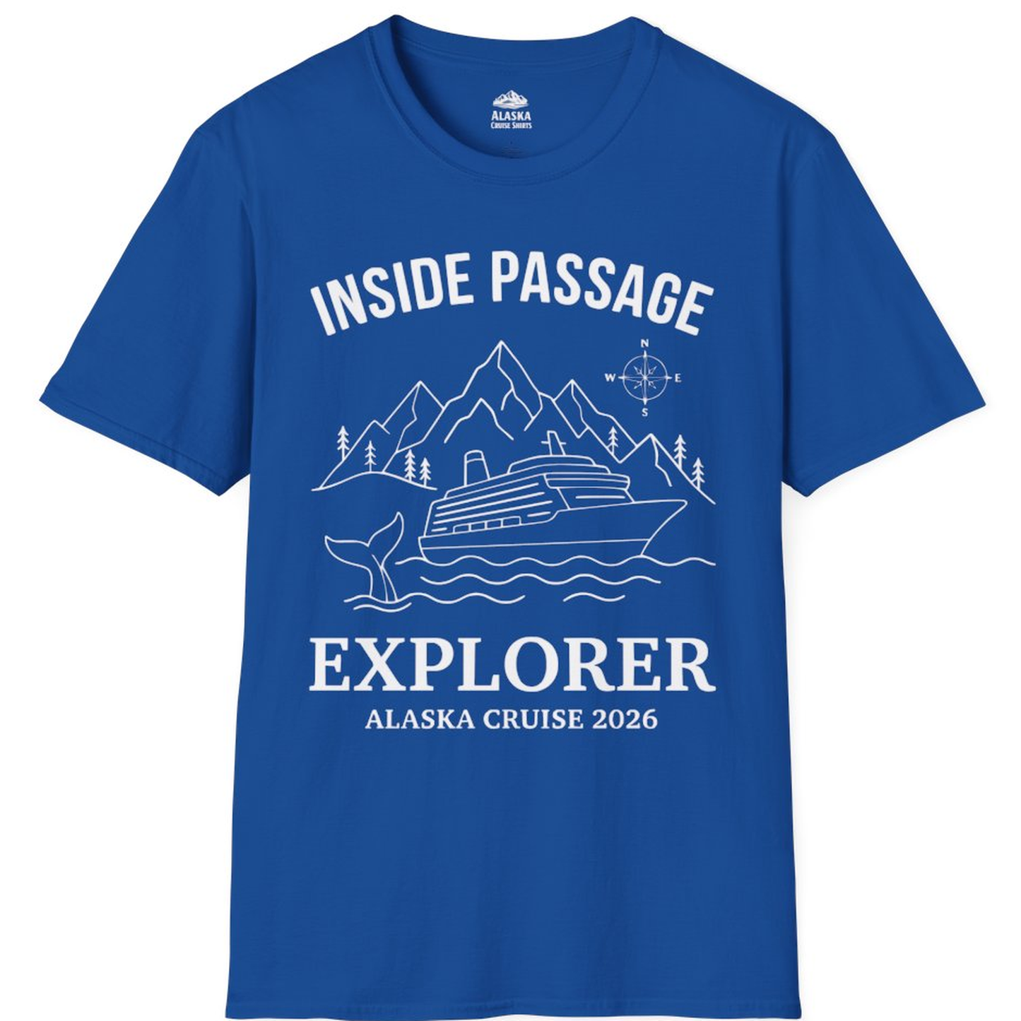 Inside Passage Explorer Alaska Cruise Adventure 2026 Shirt – Royal – Alaska Cruise Shirts