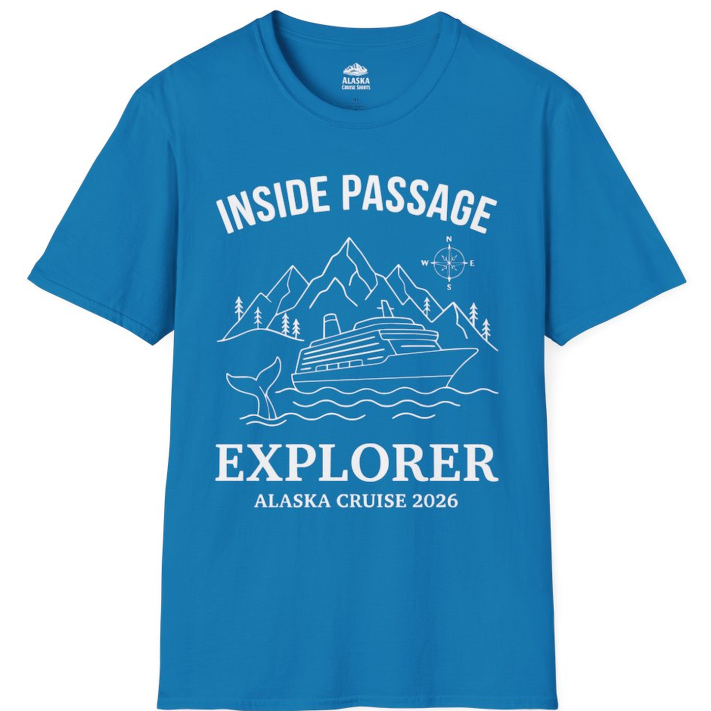 Inside Passage Explorer Alaska Cruise Adventure 2026 Shirt – Sapphire – Alaska Cruise Shirts