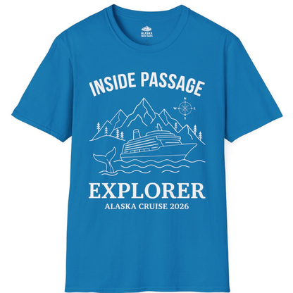 Inside Passage Explorer Alaska Cruise Adventure 2026 Shirt – Sapphire – Alaska Cruise Shirts