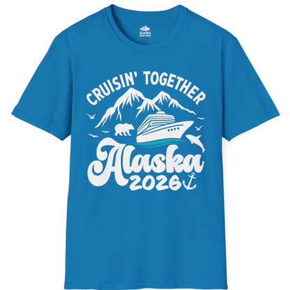 Alaska Cruise Adventure Shirt - Mountains Wildlife and Nautical 2026 – Sapphire – Alaska Cruise Shirts