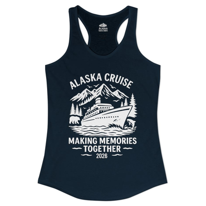 Alaska Cruise Shirt - Wildlife Adventure Family Memories 2026 – Solid Midnight Navy – Alaska Cruise Shirts