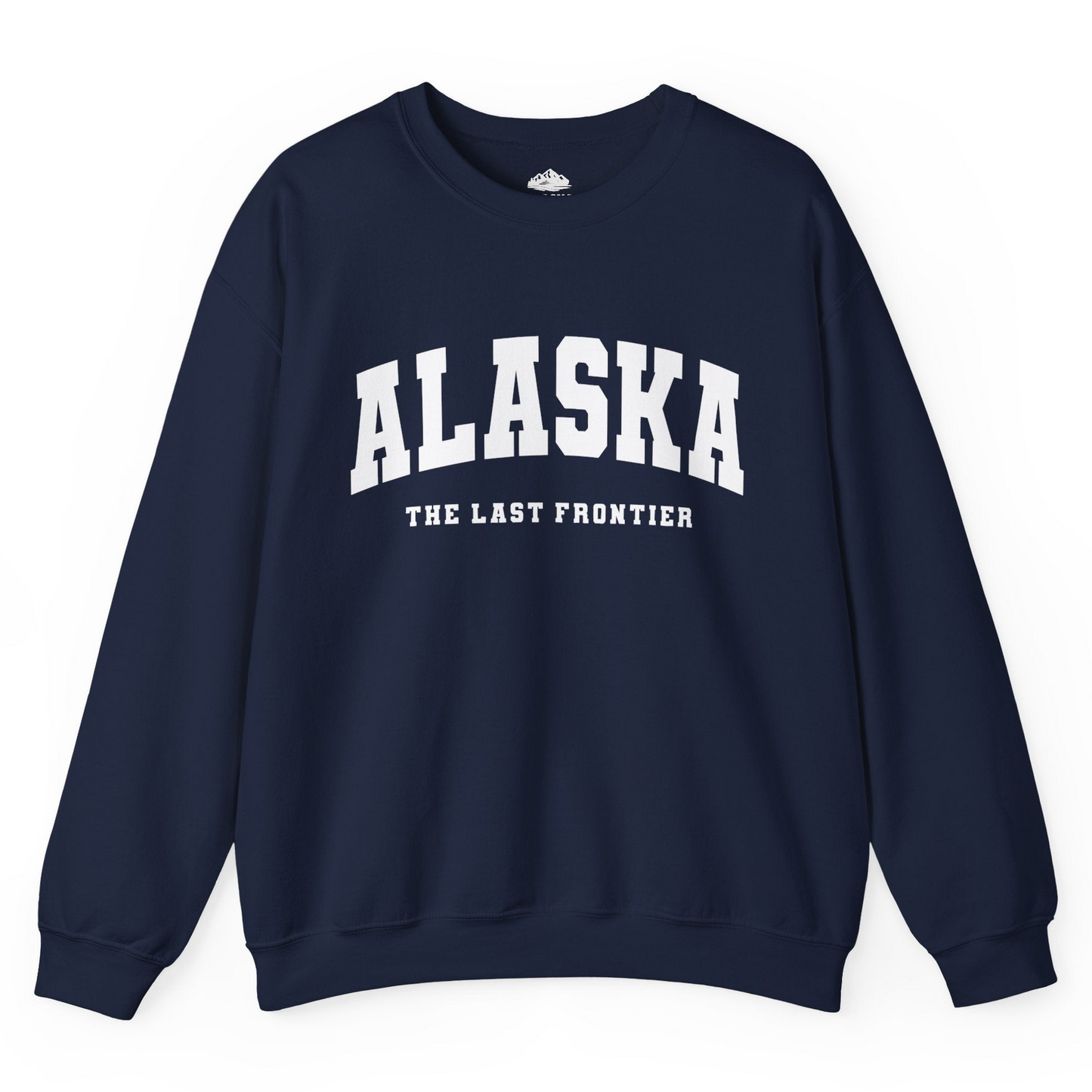 Alaska The Last Frontier Bold Collegiate Vintage State Pride Shirt — Sweatshirt Sweatshirt – Alaska Cruise Shirts
