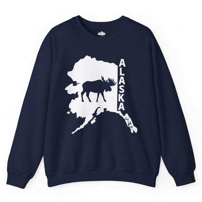 Alaska Moose Silhouette Shirt Sweatshirt – Alaska Cruise Shirts