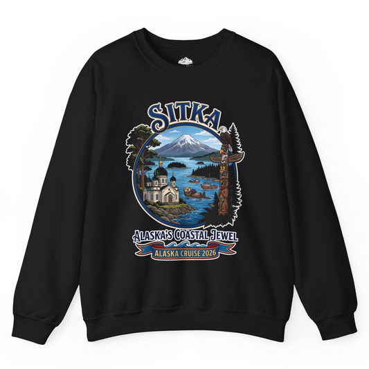 Sitka Alaska Cruise 2026 Alaska's Coastal Jewel Travel Souvenir Shirt — Sweatshirt Sweatshirt – Alaska Cruise Shirts