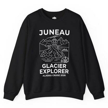 Juneau Glacier Explorer Alaska Cruise 2026 Adventure Shirt — Sweatshirt Sweatshirt – Alaska Cruise Shirts