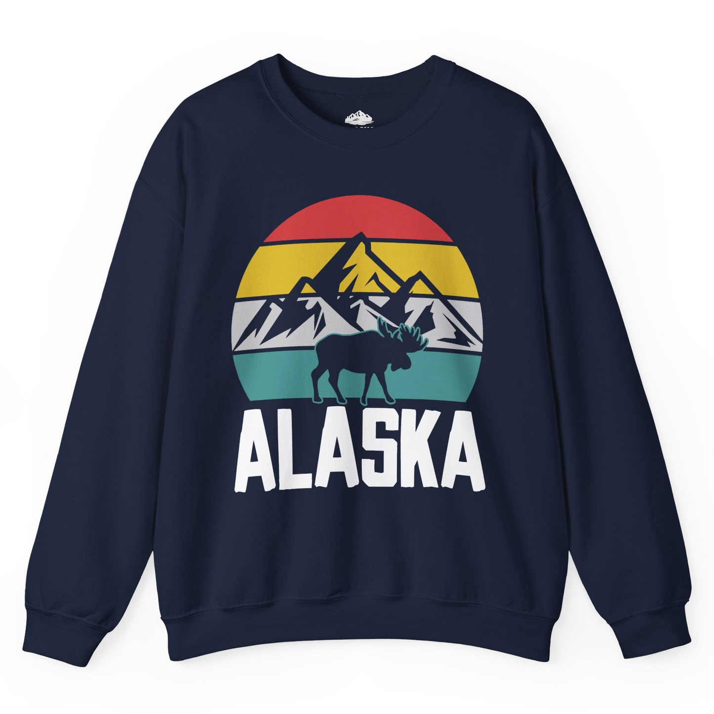 Retro Alaska Moose Silhouette Shirt Sweatshirt – Alaska Cruise Shirts