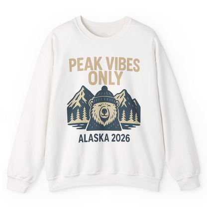Alaska 2026 Mountain Adventure Bear Sweatshirt – Alaska Cruise Shirts