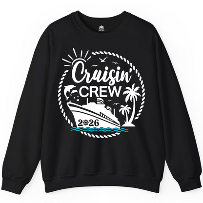 Cruisin Crew Shirt Tropical Family Group Cruise 2026 Caribbean Islands — Sweatshirt Sweatshirt – Alaska Cruise Shirts