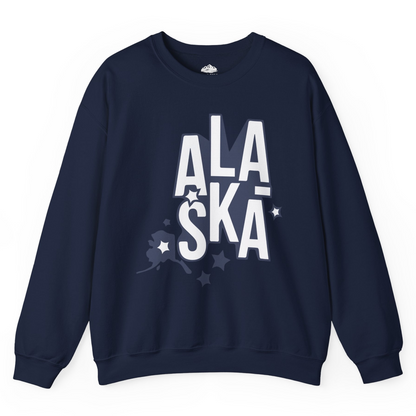 Alaska Stars Bold Typography Shirt Sweatshirt – Alaska Cruise Shirts