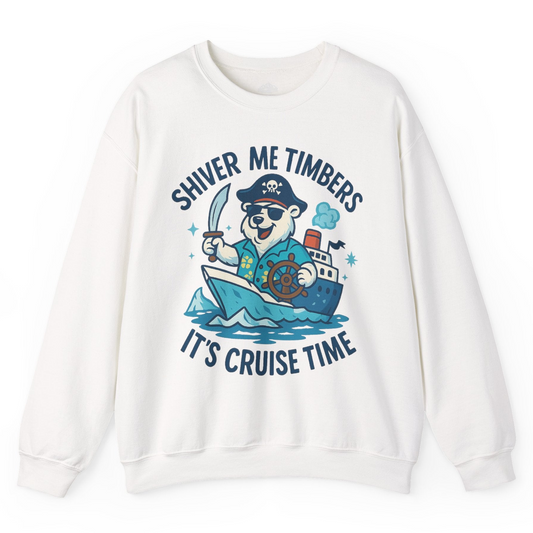 Funny Polar Bear Pirate Cruise Vacation Shirt Sweatshirt – Alaska Cruise Shirts