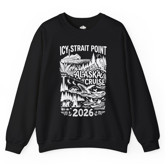 Icy Strait Point Alaska Cruise 2026 Wildlife Adventure Shirt — Sweatshirt Sweatshirt – Alaska Cruise Shirts