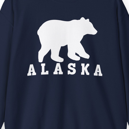 Alaska Bear Silhouette Shirt Sweatshirt – Alaska Cruise Shirts Close Up