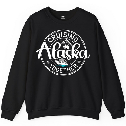 Alaska Cruise Adventure Retro Badge Shirt Sweatshirt – Alaska Cruise Shirts Close Up