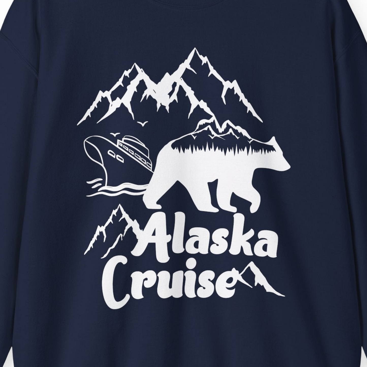 Alaska Cruise Shirt Sweatshirt – Alaska Cruise Shirts Close Up