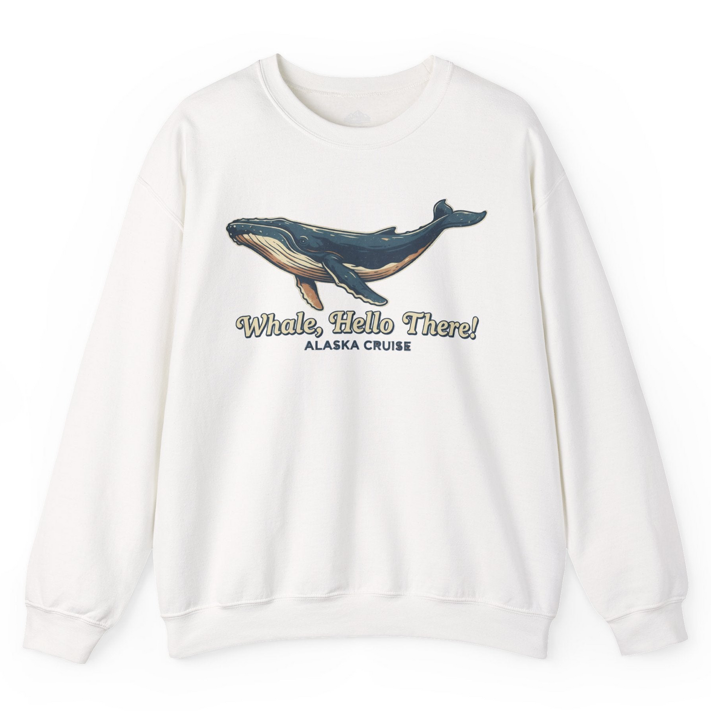 Whale Hello There Alaska Cruise sweatshirt Sweatshirt – White – Alaska Cruise Shirts