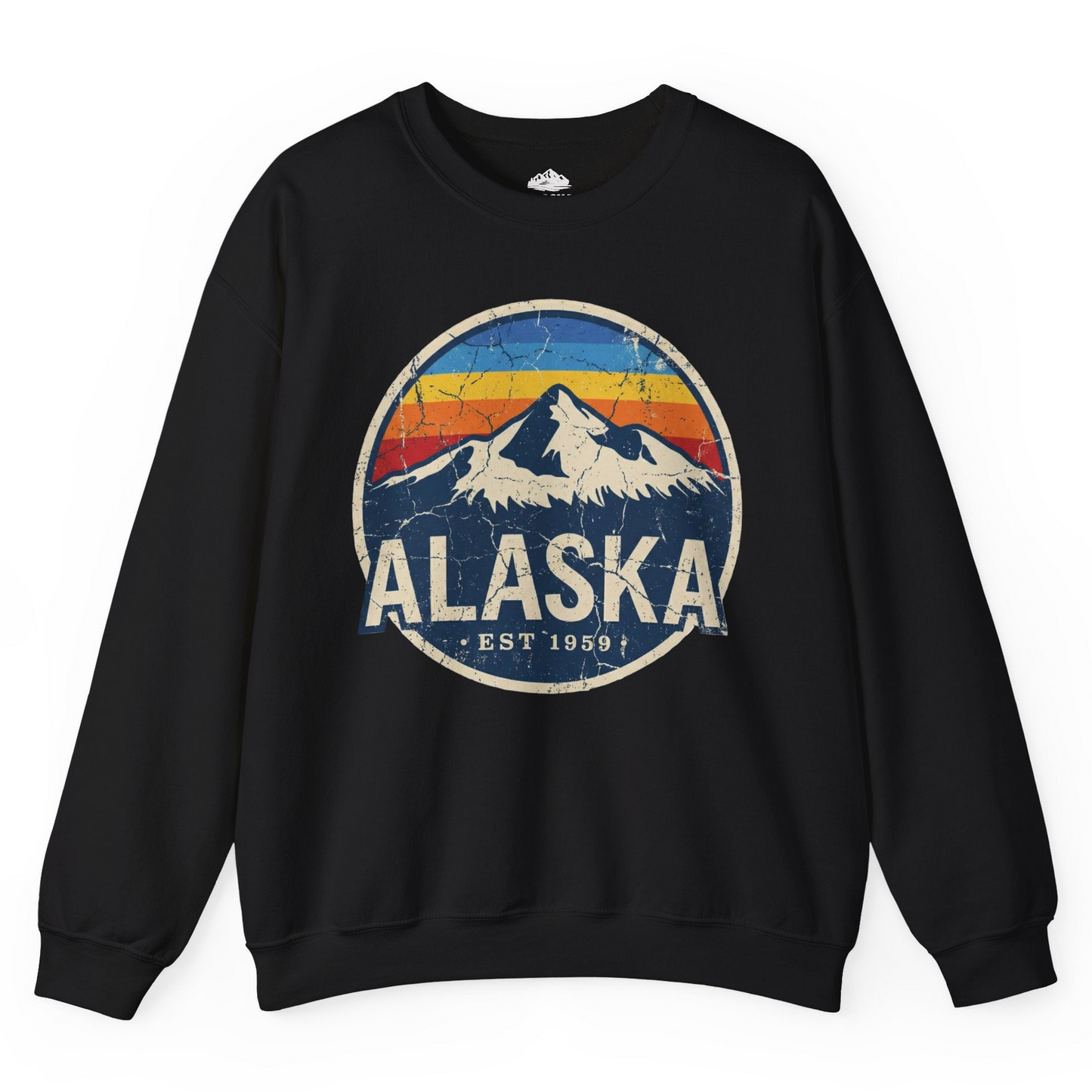 Alaska Vintage sweatshirt Sweatshirt – Black – Alaska Cruise Shirts