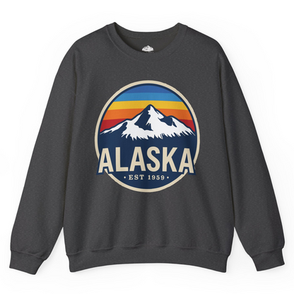 Alaska Vintage Shirt Sweatshirt – Dark Heather – Alaska Cruise Shirts