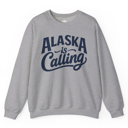Alaska Is Calling sweatshirt Sweatshirt – Sport Grey – Alaska Cruise Shirts