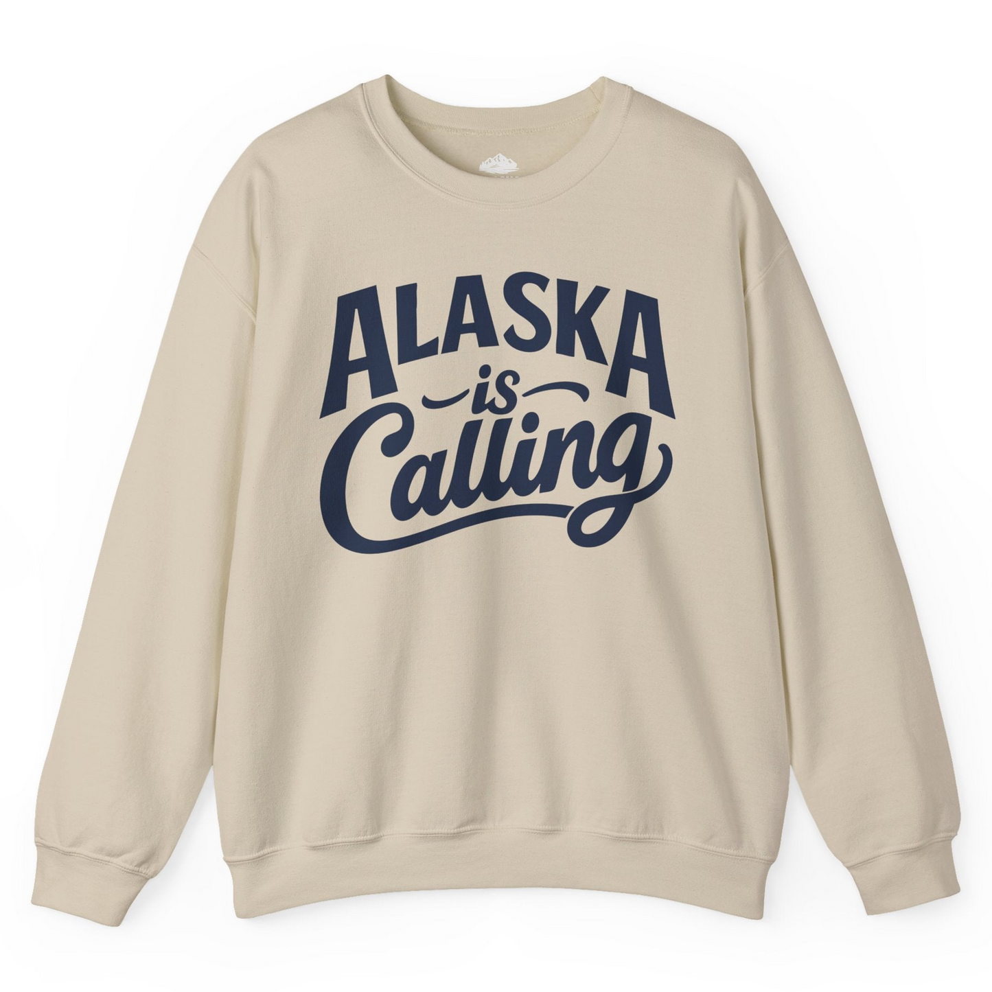 Alaska Is Calling sweatshirt Sweatshirt – Sand – Alaska Cruise Shirts