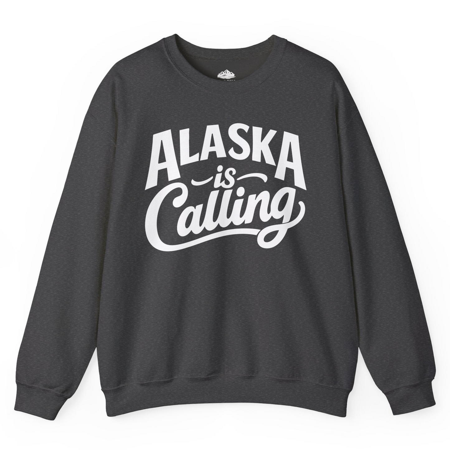 Alaska Is Calling sweatshirt Sweatshirt – Dark Heather – Alaska Cruise Shirts