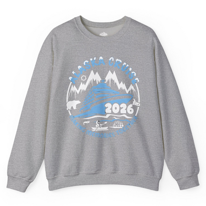 Alaska Cruise 2026 Family Adventure Shirt with Wildlife and Nature — Sweatshirt Sweatshirt – Sport Grey – Alaska Cruise Shirts