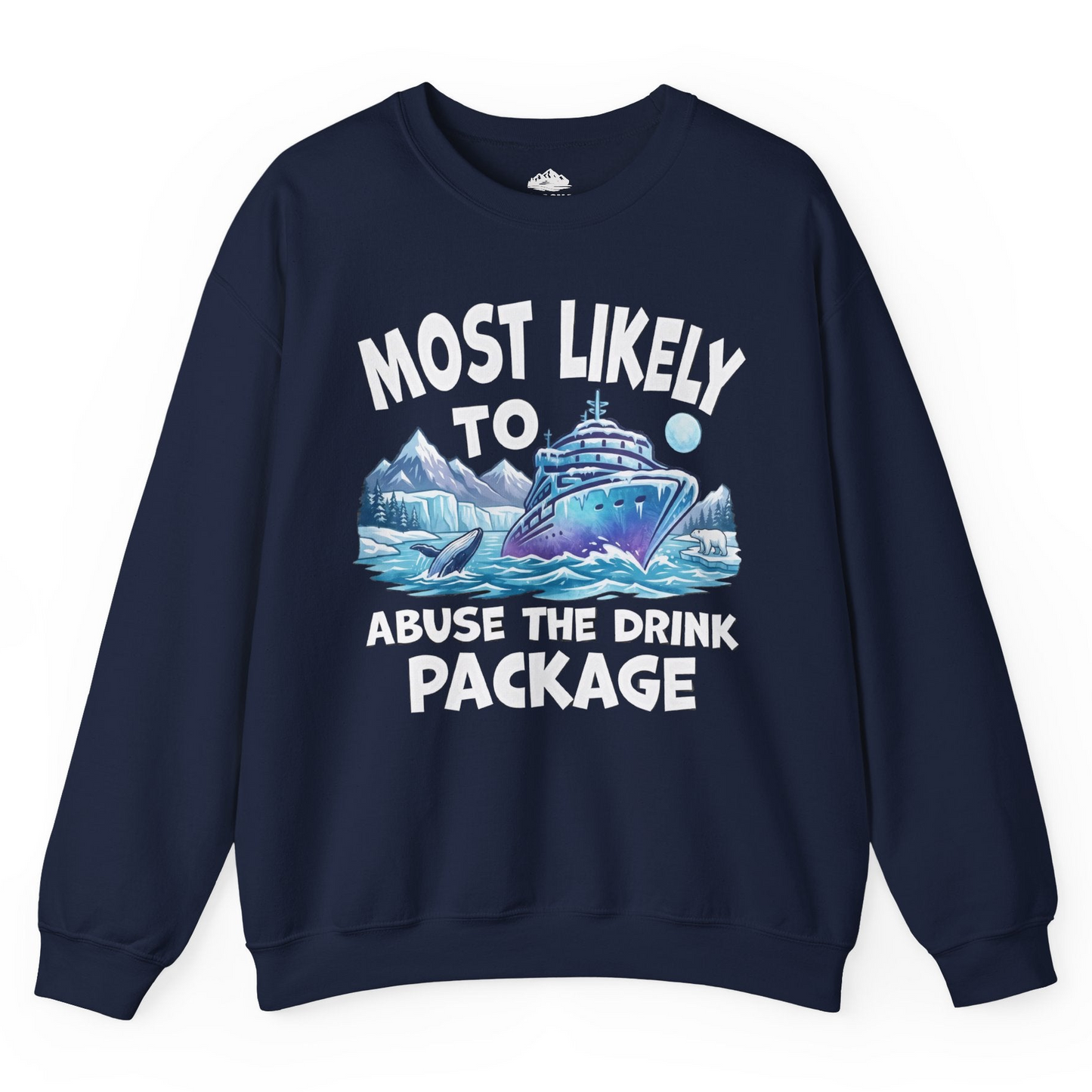 Funny Alaska Cruise sweatshirt Sweatshirt – Navy – Alaska Cruise Shirts