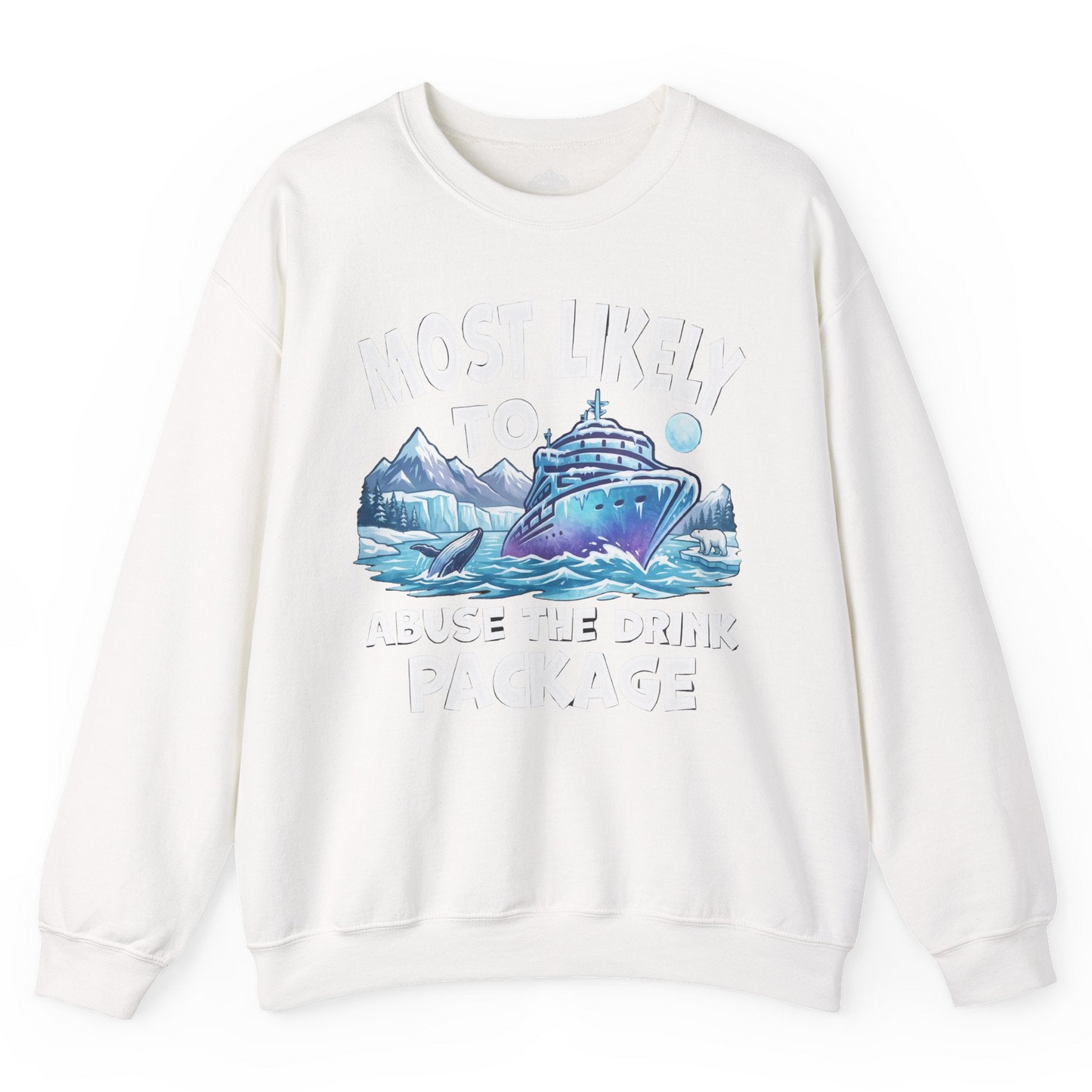Funny Alaska Cruise sweatshirt Sweatshirt – White – Alaska Cruise Shirts