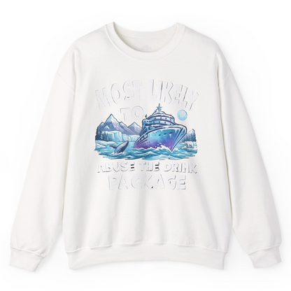 Funny Alaska Cruise sweatshirt Sweatshirt – White – Alaska Cruise Shirts