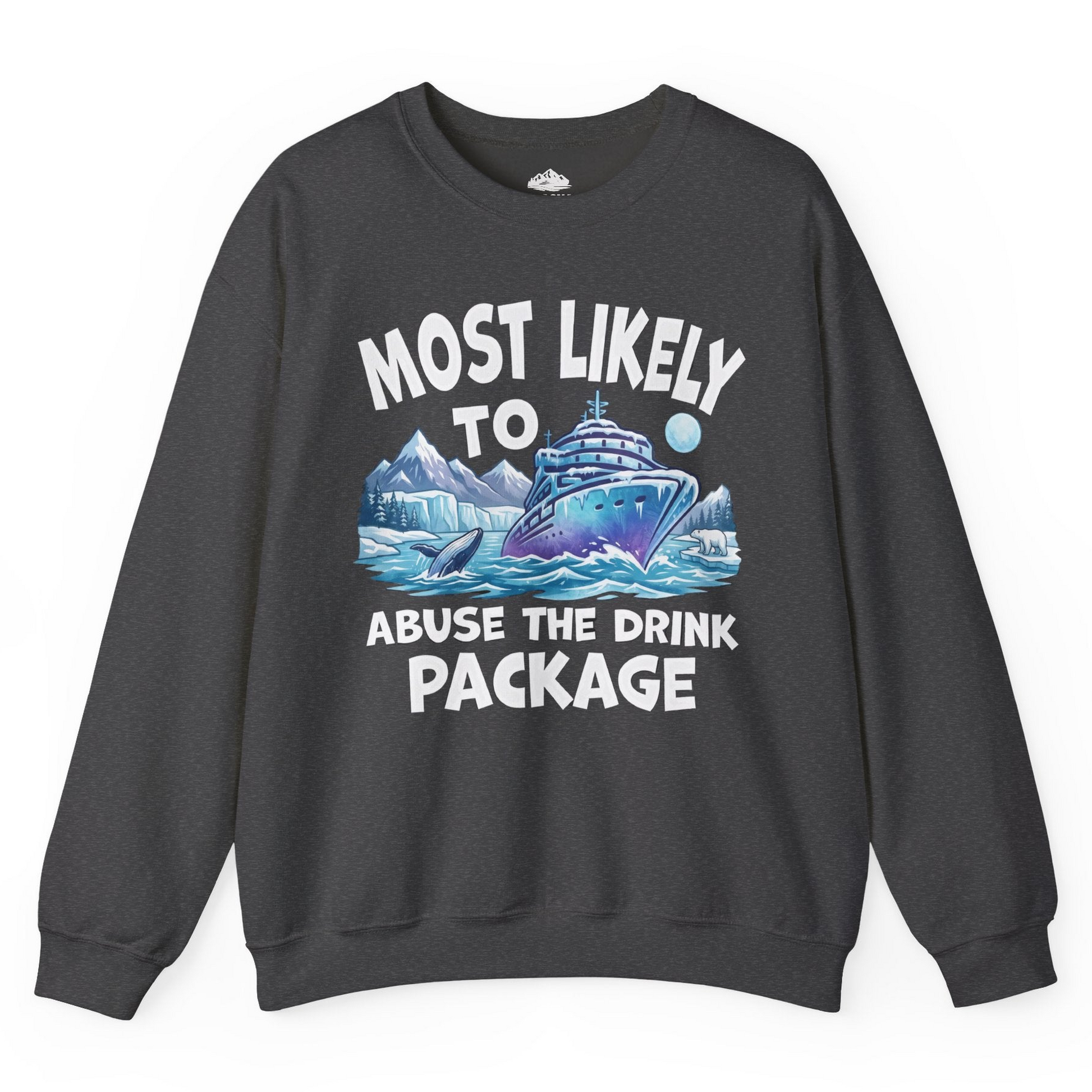 Funny Alaska Cruise sweatshirt Sweatshirt – Dark Heather – Alaska Cruise Shirts