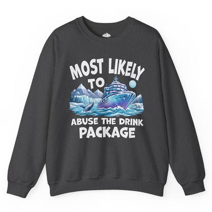 Funny Alaska Cruise sweatshirt Sweatshirt – Dark Heather – Alaska Cruise Shirts