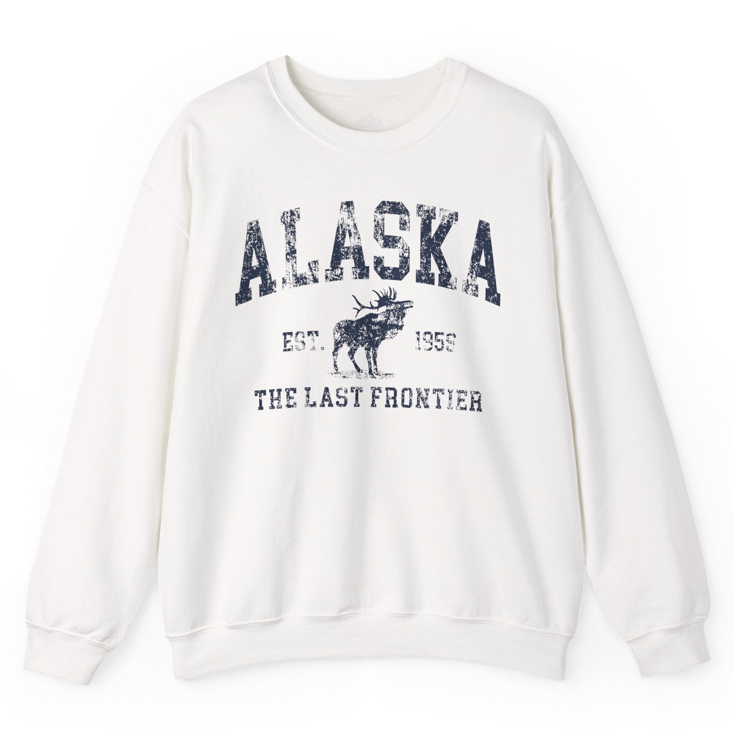 Vintage Alaska Moose Shirt Sweatshirt – White – Alaska Cruise Shirts