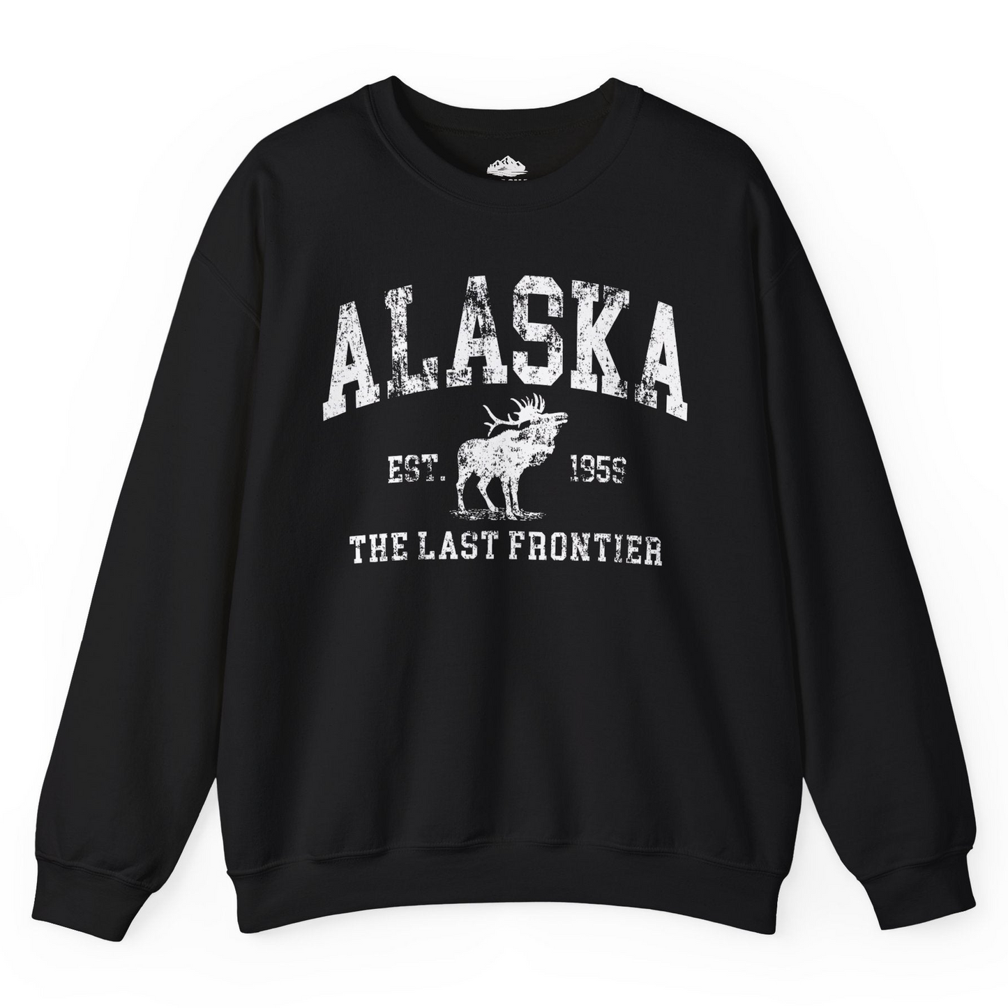 Vintage Alaska Moose Shirt Sweatshirt – Black – Alaska Cruise Shirts