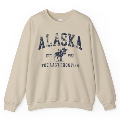 Vintage Alaska Moose Shirt Sweatshirt – Sand – Alaska Cruise Shirts