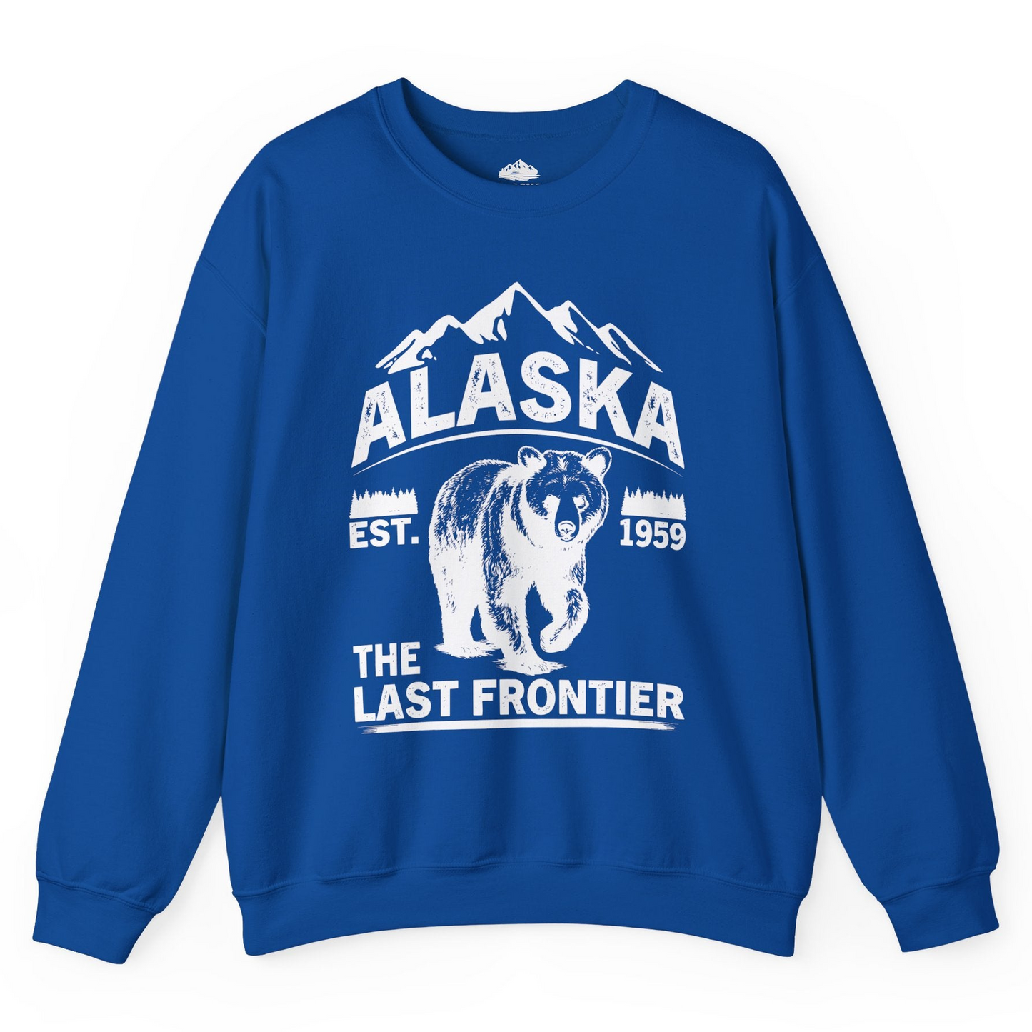 Alaska Bear Shirt Sweatshirt – Royal – Alaska Cruise Shirts