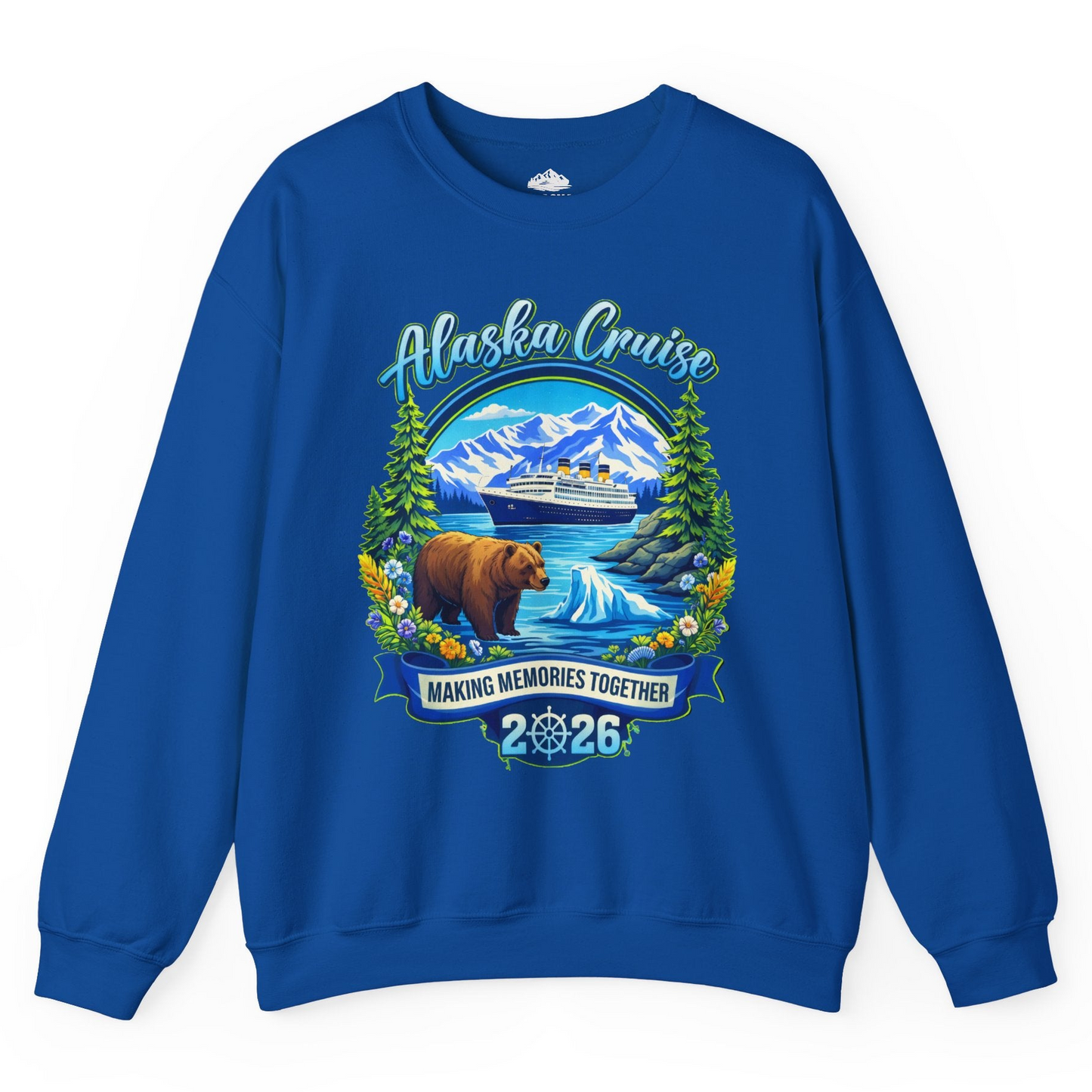 Alaska Cruise 2026 Family sweatshirt Sweatshirt – Royal – Alaska Cruise Shirts